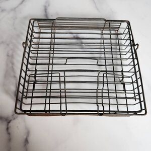 Metal cage vintage old square cooking smoker bbq accessories box I don't know